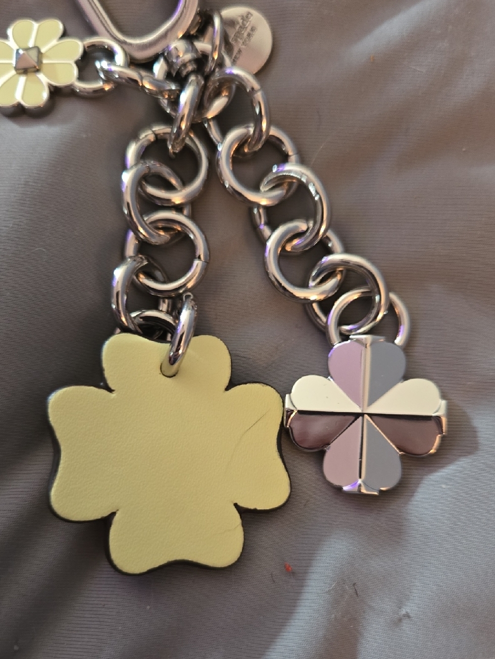 kate spade Yellow Floral Key & Card Holder Charm - Picture 2 of 5